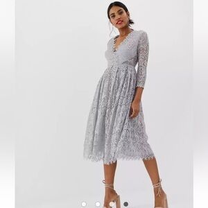 Asos Lace Midi Dress